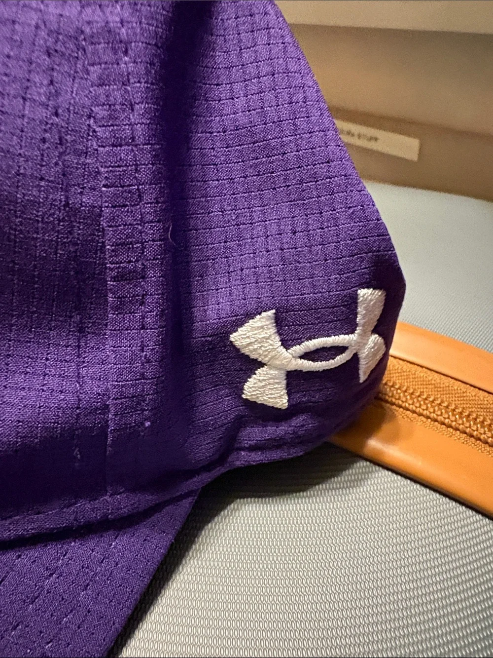 Kids Purple Baseball Cap with White 'N' Patch